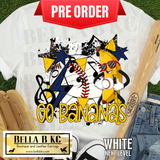 **PREORDER ONLY 1 WEEK TAT** Go Bananas Baseball Tee or Sweatshirt