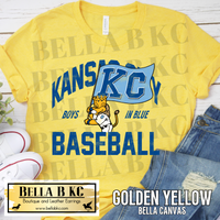 Kansas City Baseball Lion with Flag Tee or Sweatshirt