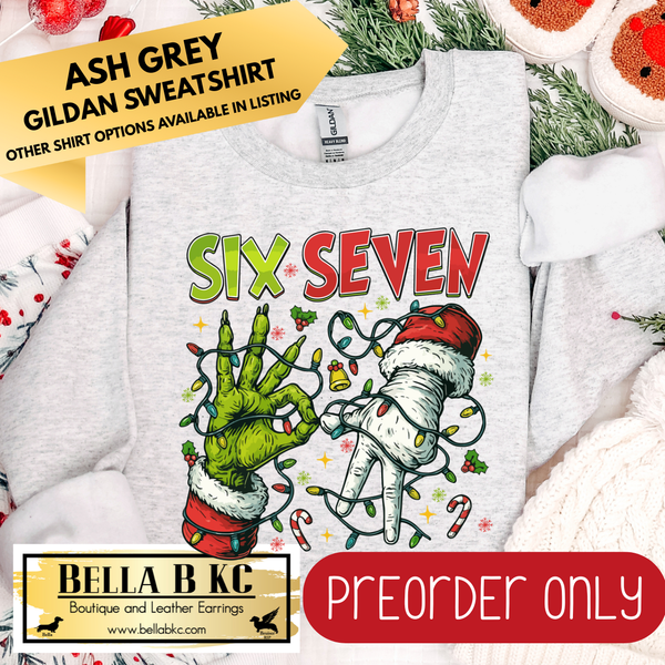 **PREORDER ONLY** Christmas - 6 7 Gman & Santa Hands - Multiple Shirt Options - 1 week turnaround time