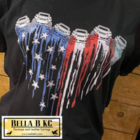 Jeep - American Flag Jeeps Tee