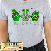 St. Patrick's Day Paw Print Tee or Sweatshirt