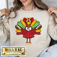 Fall - Thanksgiving KC Turkey GIRL Tee or Sweatshirt