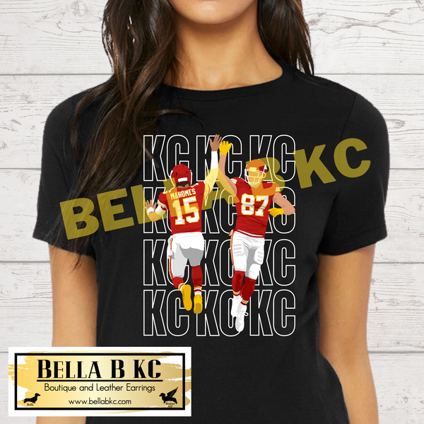 Kansas City Football KC 15 & 87 Tee or Sweatshirt