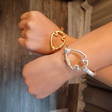 BLING SILVER Beautiful Arrowhead Cuff Bracelet