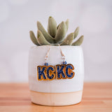Kansas City Baseball Petite KC Letter Dangles
