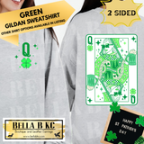 St. Patrick's Day - Queen of Hearts Clover - 2-Sided - Multiple Shirt Options