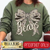 **PREORDER ONLY** Bears Camo Coquette Bow - Tee or Sweatshirt - 1 Week Turn Around from Date of Order