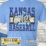 Kansas City Baseball Leopard Tee or Sweatshirt