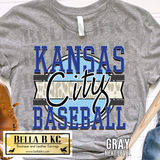 Kansas City Baseball Leopard Tee or Sweatshirt