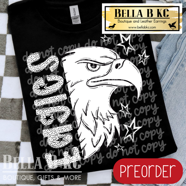 **PREORDER ONLY**  Eagles BW Dalmatian Tee or Sweatshirt - 1 Week Turn Around from Date of Order