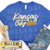 Kansas City Baseball Crown Tee or Sweatshirt