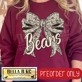 **PREORDER ONLY** Bears Camo Coquette Bow - Tee or Sweatshirt - 1 Week Turn Around from Date of Order