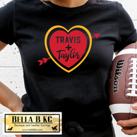 Kansas City Football T & T Heart Tee or Sweatshirt