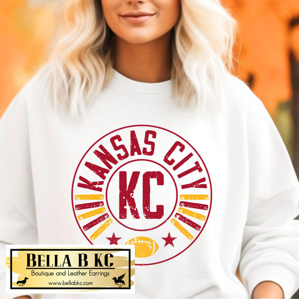 Kansas City Football KC Circle Tee or Sweatshirt