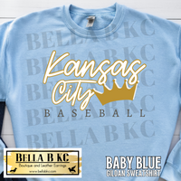 Kansas City Baseball Crown Tee or Sweatshirt