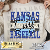 Kansas City Baseball Leopard Tee or Sweatshirt