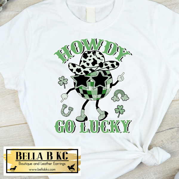 St. Patrick's Day Howdy Go Lucky Tee or Sweatshirt