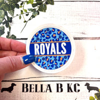 KC Baseball Waterproof Vinyl Sticker