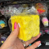 Squishy Cheese Cube Fidget Toy (Butter Family)
