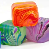 Squishy Swirl Cube Fidget Toy 2x2" - Random Color