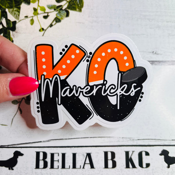 KC Hockey Waterproof Vinyl Sticker