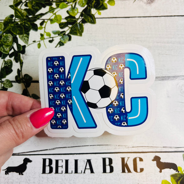 KC Soccer Mens Waterproof Vinyl Sticker