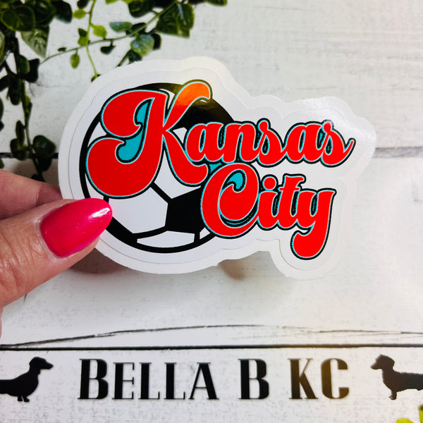KC Soccer Womens Waterproof Vinyl Sticker