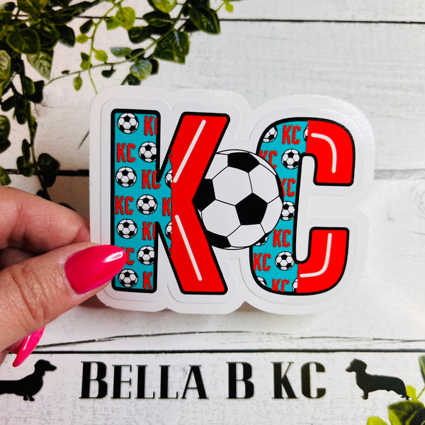 KC Soccer Womens Waterproof Vinyl Sticker