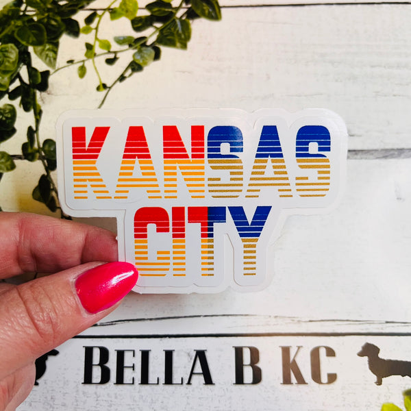 KC Dual Team Waterproof Vinyl Sticker