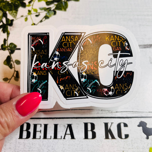 Kansas City Sports Waterproof Vinyl Sticker