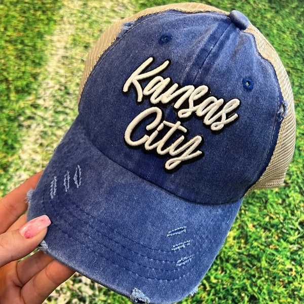 Kansas City Blue Pony Trucker Baseball Hat