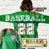 **PREORDER** Oversized Sports Sweatshirt - CUSTOM