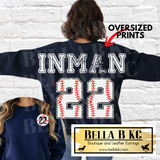 **PREORDER** Oversized Sports Sweatshirt - CUSTOM