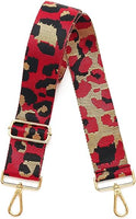 Red Leopard Purse Strap