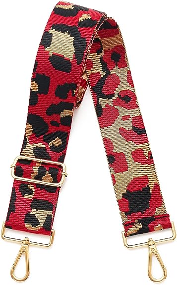 Red Leopard Purse Strap