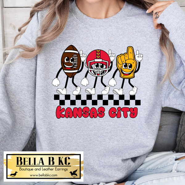 KC Football Cute Characters Tee or Sweatshirt