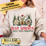 **PREORDER ONLY** Christmas - Small Town Christmas Cottages CUSTOM CITY - Multiple Shirt Options