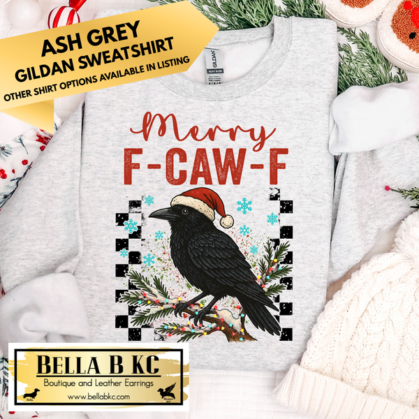 Christmas - Merry F-Caw-F Crow - Multiple Shirt Options