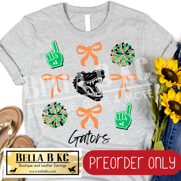 **PREORDER ONLY** Gators Coquette Bows Tee or Sweatshirt - 1 Week Turn Around from Date of Order