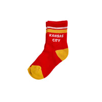 Kansas City Socks - YOUTH - Red with Yellow