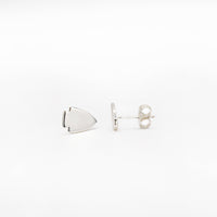 Arrowhead Stud Earrings: Silver
