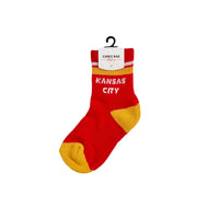 Kansas City Socks - YOUTH - Red with Yellow