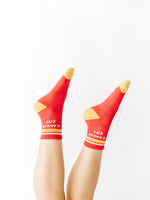 Kansas City Crew Socks - Red with Yellow