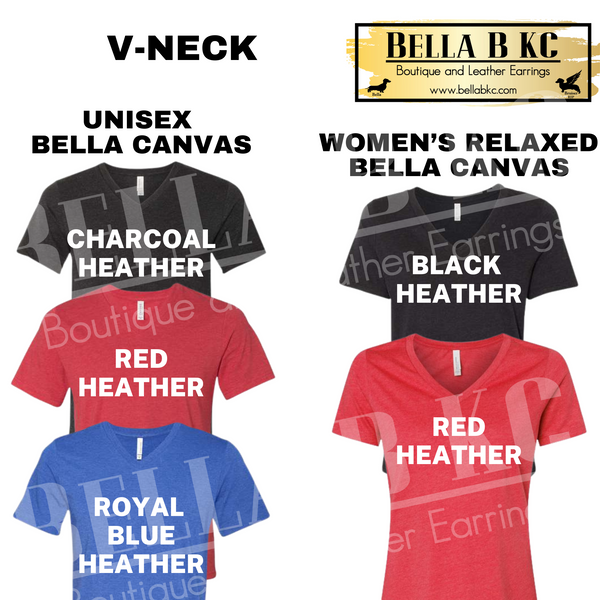 ADD ON - SPECIALTY V-NECK SHIRT "Upgrade" **READ AND ORDER CORRECTLY OR YOUR ORDER WILL BE CANCELED** MAKE SURE YOUR COLOR CHOICES MATCH!!!!