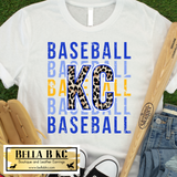 KC Baseball Kansas City Leopard KC Repeat Tee or Sweatshirt