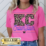 KC Baseball Kansas City Leopard Crown Town Tee or Sweatshirt