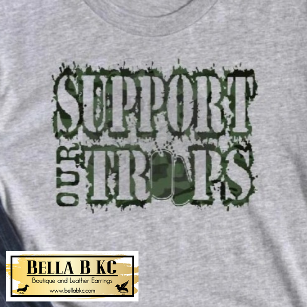 Camo Support Our Troops Tee