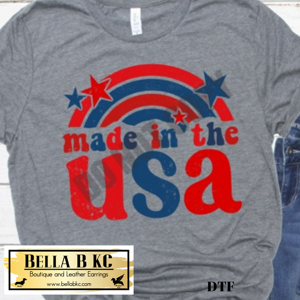 Patriotic - Made in the USA Rainbow Tee