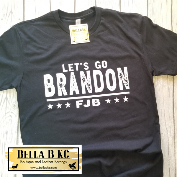 Let's Go Brandon Tee-Black