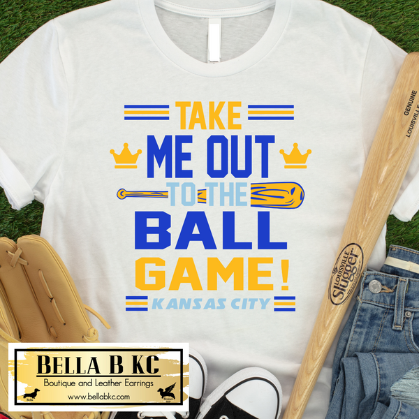 KC Baseball Kansas City Take Me Out To The Ball Game Tee or Sweatshirt
